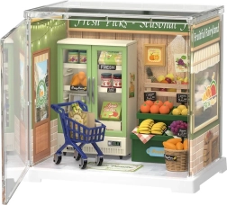 RoboTime 3D Wooden Miniature – Fruit and Vegetable Shop