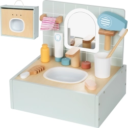 Tooky Toy puidust vannituba tualetitarvikutega