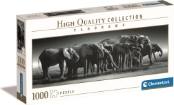 Panoramic Puzzle 1000 Pieces – Elephant Herd CLEMENTONI