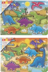 Puidust dinosauruste sobituspuzzle