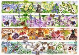 Puzzle TREFL Premium Plus Tea Time: neli aastaaega 1000 tükki