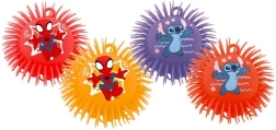 Karvane kummipall 230 mm – SPIDEY ja STITCH (motiivide mix)