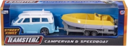 Mängukomplekt Teamsterz karavan haagise ja paadiga