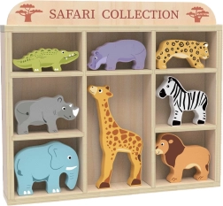 2Kids Toys puidust safariajak loomade komplekt