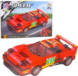 2-in-1 Building Kit: Racing Car and Robot with Spring Pull-Back Drive, 329 Pieces