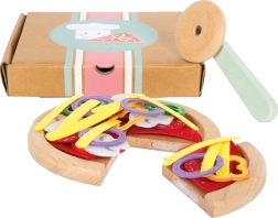 Puidust pitsa komplekt SMALL FOOT lastele