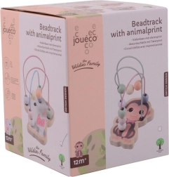 Puidust helmestega labürint loomadega