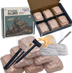 WOOPIE kaevamiskomplekt 6-ühes dinosauruste luustikud väikesele arheoloogile