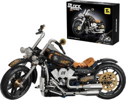 Building Set Black Motorcycle 455 Pieces