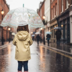 Tinyly Transparent Kids' Umbrella by DJECO