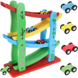 Puidust võidusõiduraja komplekt autodele