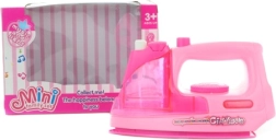 Kids' plastic toy iron with light, sound, and water sprayer