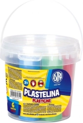 Plastiliin ASTRA – 6 värvi komplekt ämbris