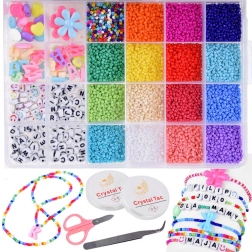 Helmekomplekt käevõrude ja ehete valmistamiseks lastele – DIY loov kast