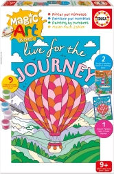 Educa paint by numbers – ship and hot air balloon