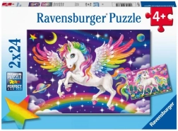 Ravensburger pusle – ükssarvik ja pegase 2×24 tükki
