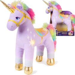 Plüüsist ükssarvik WILDSTAR valgusega 35 cm – UNICORN ACADEMY