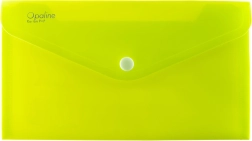 DL Opaline Snap Button Document Wallet, Lime Green (Pack of 5)