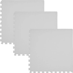 Humbi Foam Floor Puzzle Mat 180 × 60 cm Grey - 3 pcs