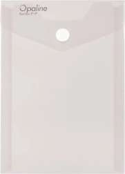 Opaline Clear A6 Portrait Snap Button Wallet
