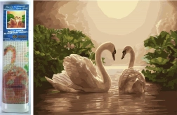 Diamond painting Swan Song 30 × 40 cm