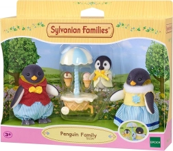 Sylvanian Families pingviinide perekond jäätisekäruga