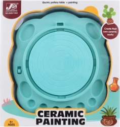 Battery-powered pottery wheel for kids