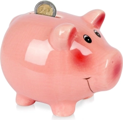 Keraamiline põrsakujuline hoiukassett 12 cm