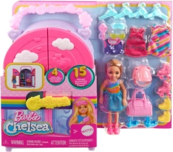 Barbie Chelsea garderoob – nukk ja 15 lisatarvikut