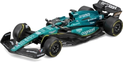 Bburago 1:43 vormel 1 Aston Martin AMR23 #18 Lance Stroll – metallmudel koos juhiga kinkekarbis