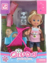 Doll with Stroller for Pets
