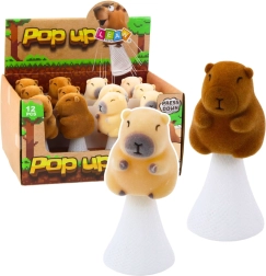 Hüppav kapibaara Pop Up beež pruun 10 cm