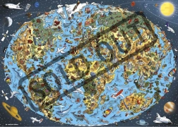 DINO Cartoon World Map Puzzle 1000 Pieces