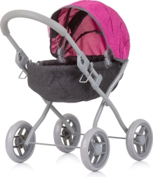Chipolino Daisy Grey/Pink sügav nukkude käru