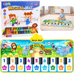 Interactive Zoo Music Mat – Kids’ Piano, 10 Keys and 10 Melodies