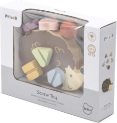 VIGA PolarB puidust mänguasi Siil kruvidega Montessori