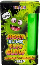 Tuban Jiggle Slime Fluo Glow roheline, pimedas helendav 430 g
