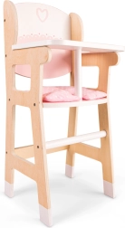 Puidust söögitool nukkudele koos padjaga