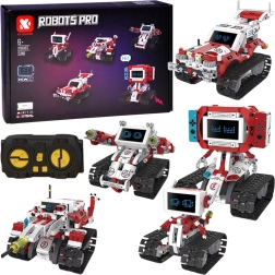 Robots Pro 5-in-1 robot building set with remote control and LED display