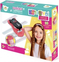 Sädelevad kivid juustele ja kaunistustele koos aplikaatoriga