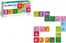 Domino loomadega – 28 tükki, seltskonnamäng lastele