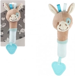 Plüüsist piiksu- ja närimislelu eesel 22 cm