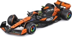 Metallmudel Bburago 1:43 McLaren MCL38 2024 #4 Lando Norris koos sõitjafiguuriga esitluskarbis