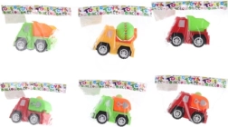 Plastist ehitusauto silmadega lastele