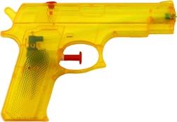 Väike plastist veepüstol kollane 15 × 10,5 cm