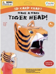 Loovkomplekt 3D mask Tiiger Fiesta Crafts