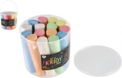 Colorful Sidewalk Chalk in a Bucket