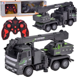 Remote-controlled crane for kids with lighting