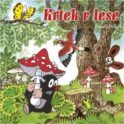 Square coloring book Little Mole in the forest