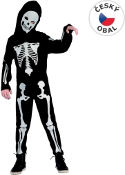 Skeleti kostüüm poisile 120–130 cm